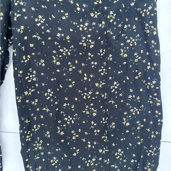 Ganni Printed Crepe Pants floral pattern black size xs - Picture 3 of 11